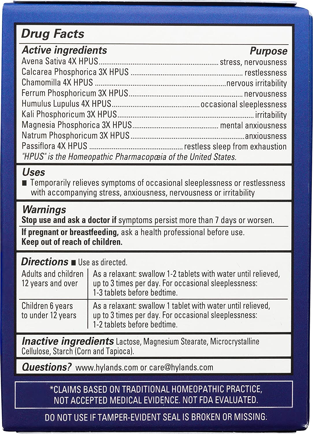 Bundle of Hyland's Calms Forte Tablets, Natural Relief of Nervous Tension and Occasional Sleeplessness, 100 Count and Indoor and Outdoor, Non Drowsy Seasonal Allergy Relief Pills, 60 Count - Image 3