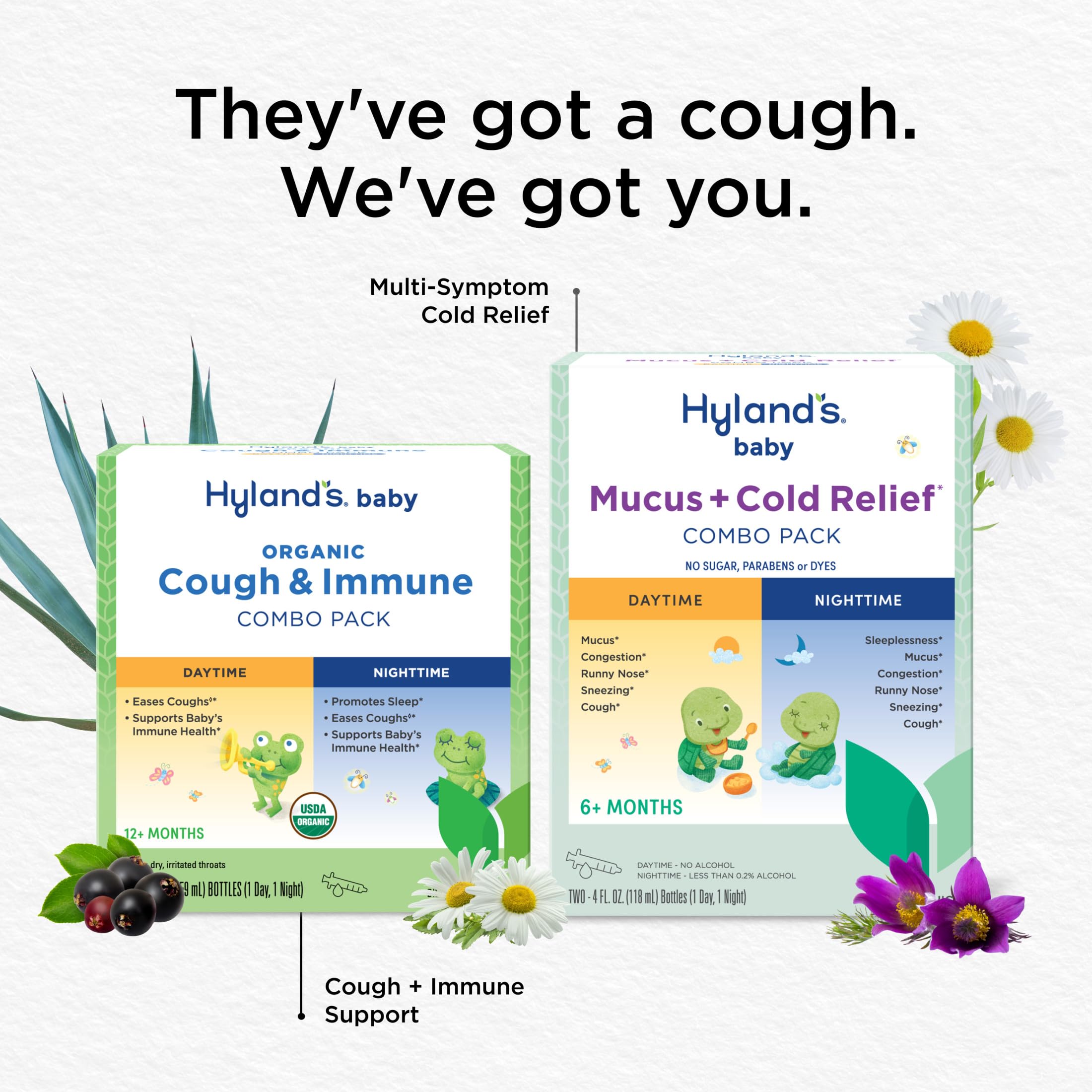 Hyland's Baby Mucus and Cold Relief, Day and Night Value Pack, Infant And Baby Cold Medicine, Decongestant And Cough Relief, 8 Fl Oz - Image 7