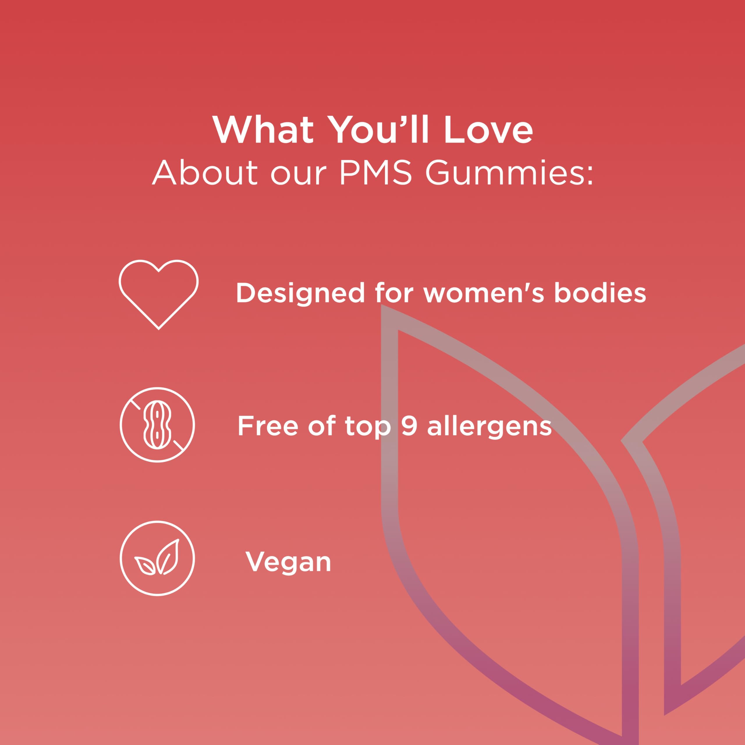 Hyland's Grace Period Complete PMS Rescue, 60 Vegan Gummies with Chasteberry and Dong Quai for Menstrual Support and B6 and B12 for Red Blood Cell Formation - Image 7