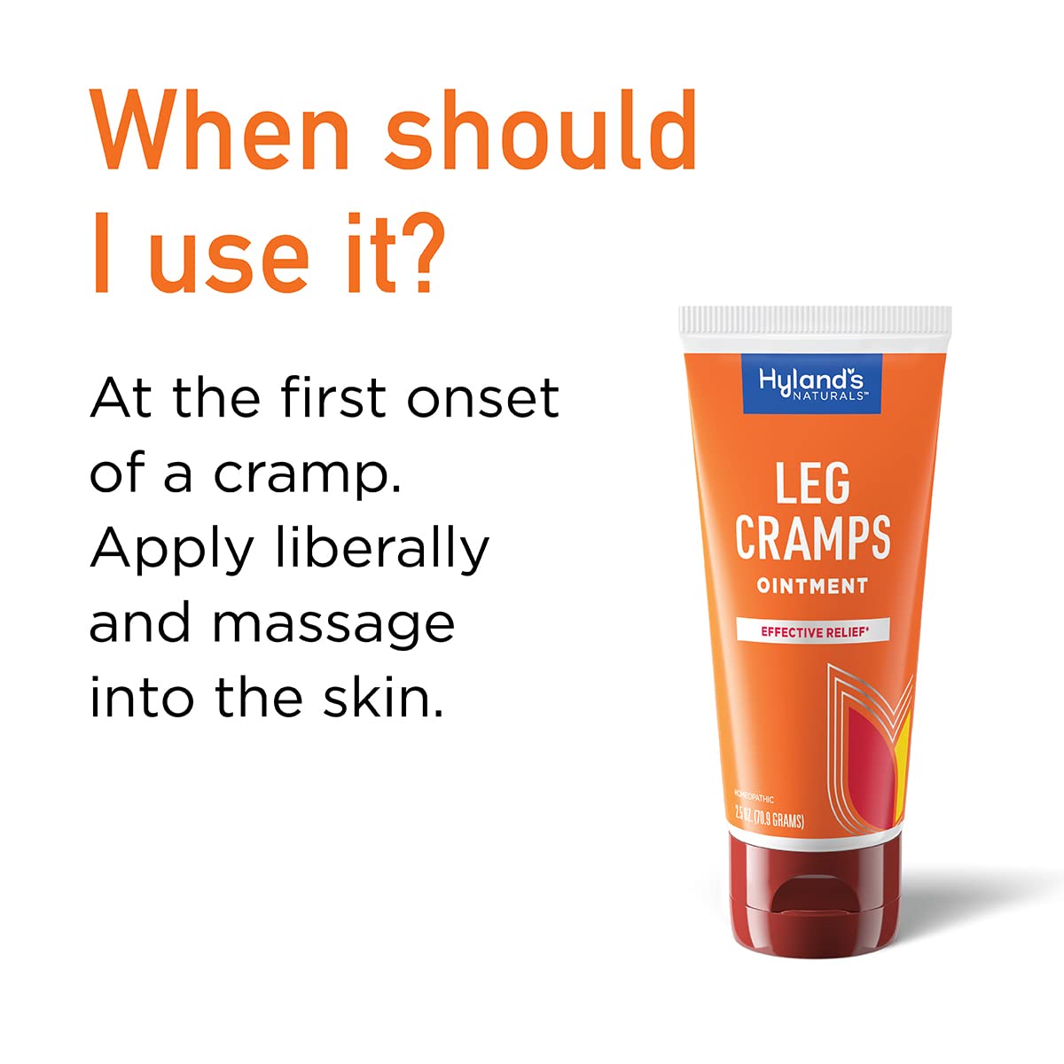 Hyland's Leg Cramps Ointment, Arnica Gel Leg Cramp Relief, Natural Relief of Calf, Leg and Foot Cramp, 2.5 oz - Image 3