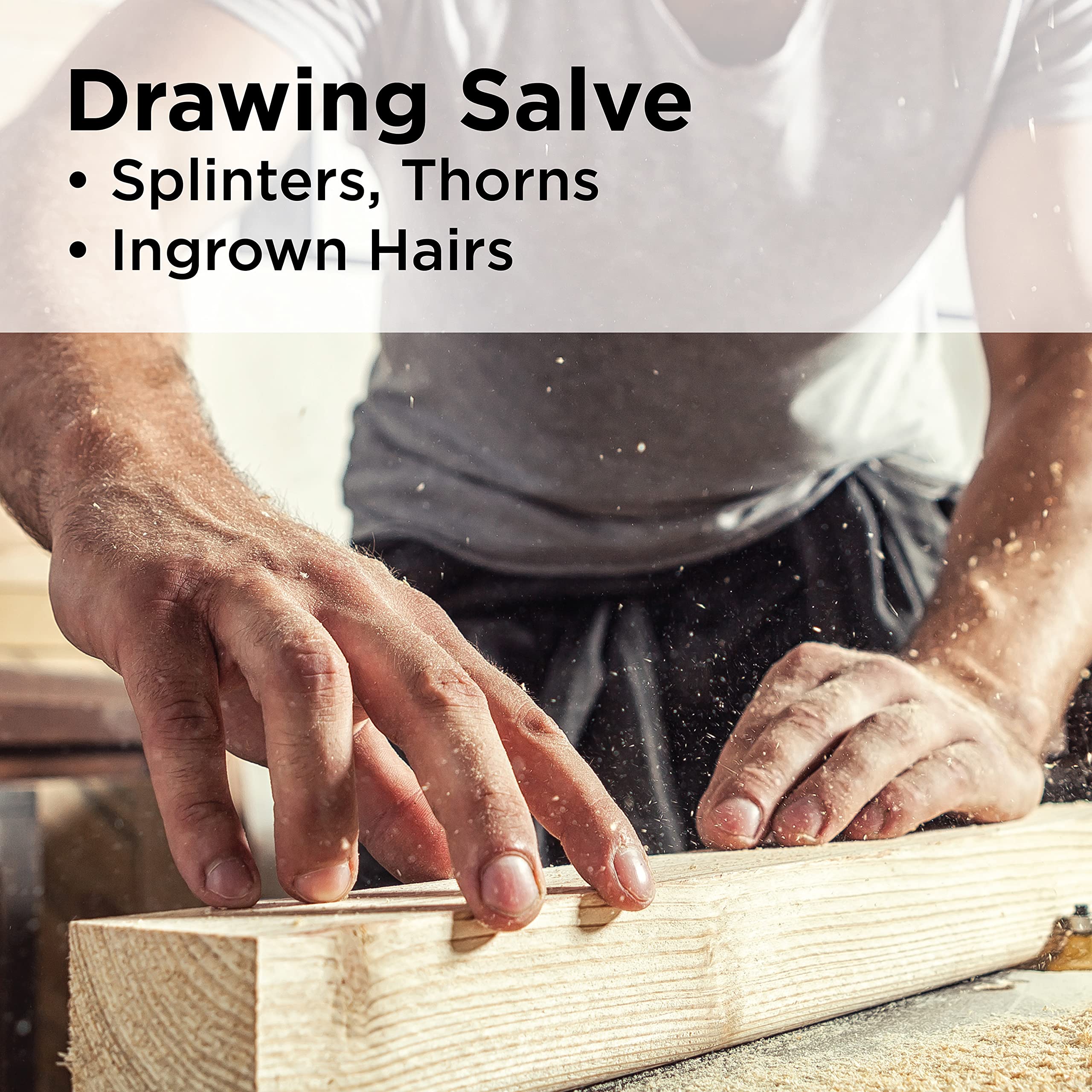 Hyland's PRID Drawing Salve, Topical Skin Irritation Relief, For Splinters, Thorns, Ingrown Hairs, Itch Relief for Bug Bites, Boils, Minor Cuts and Scrapes, 18 Grams - Image 4