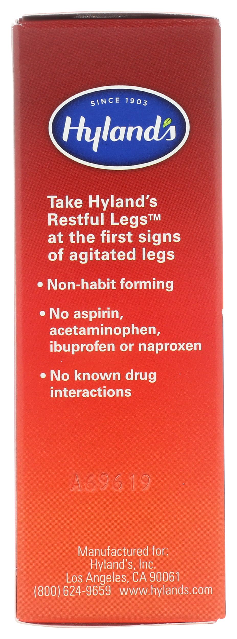 Hyland's Restful Legs Tablets, Natural Itching, Crawling, Tingling and Leg Jerk Relief, Quick Dissolving Tablets, 50 Count - Image 5